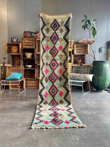 Marokkaanse Boujad lopend tapijt 75 × 310 cm – nieuw, Huis en Inrichting, Nieuw
