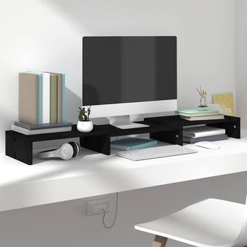 Monitorstandaard 80cm zwart | Retourdeal 52% Korting, Computers en Software, Ophalen of Verzenden, Gebruikt, Viking Choice, In hoogte verstelbaar