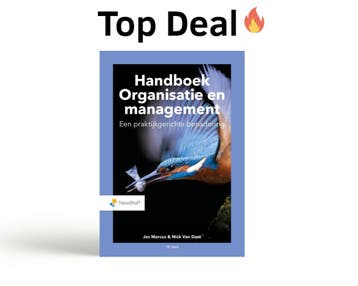 Handboek Organisatie en management, 9789001078188, Verzenden, Zo goed als nieuw