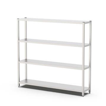 HCB Opbergrek - stelling - 200 x 40 x 180 cm - RVS, Verzenden, Nieuw in verpakking