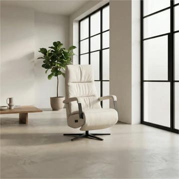 Leren elektrisch relaxfauteuil Core, Bohemian, Industrieel, Modern, Scandinavisch, Nieuw, Ophalen of Verzenden, 50 tot 75 cm