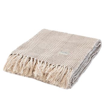 Yoga deken visgraat taupe - Pure, Verzenden, Nieuw