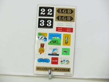 LGB Stickervel 021 (Toevoegingen, Locs en Wagons), Overige typen, Nieuw, Ophalen of Verzenden, LGB