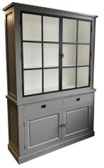 Buffetkast Soest grijs met stalen deuren 150cm, Huis en Inrichting, Kasten | Buffetkasten, Ophalen of Verzenden, Nieuw