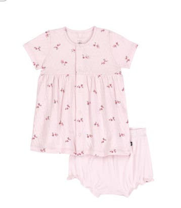 Petit Bateau Katoenen babyjurkje met bloemenprint en, Ophalen of Verzenden, Nieuw