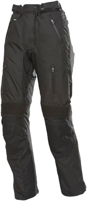 gms Trento Dames Zwarte Textiele Motorbroek, Motoren, Nieuw met kaartje, Verzenden, Broek | textiel, Dames