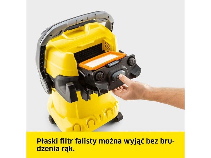 Krcher WD 5 P V-25/5/22 - Nat- en droogzuiger - 1100W - 25L, Witgoed en Apparatuur, Stofzuigers, Zo goed als nieuw, Verzenden