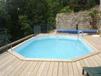 Gardipool OBLONG 4,60 x 8,10 x 1,46 m - hardhouten rand, Tuin en Terras, Zwembaden, Ophalen of Verzenden, Nieuw