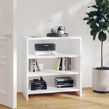 vidaXL Dressoir 70x40,5x75 cm bewerkt hout wit, Huis en Inrichting, Kasten | Dressoirs, Verzenden, Nieuw, 50 tot 100 cm, 25 tot 50 cm