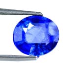 Blauw Saffier - 3.89 ct - Bellerophon Gemlab, Nieuw