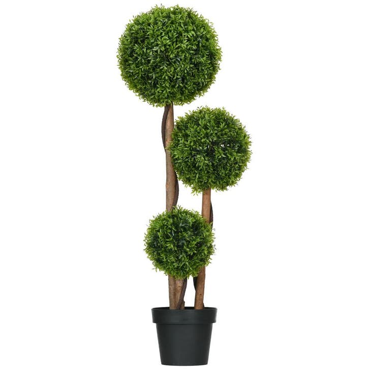 Grote Kunstmatige Buxusboom 110cm, UV-bestendige Kunstplant, Huis en Inrichting, Woonaccessoires | Vazen, Nieuw, Verzenden