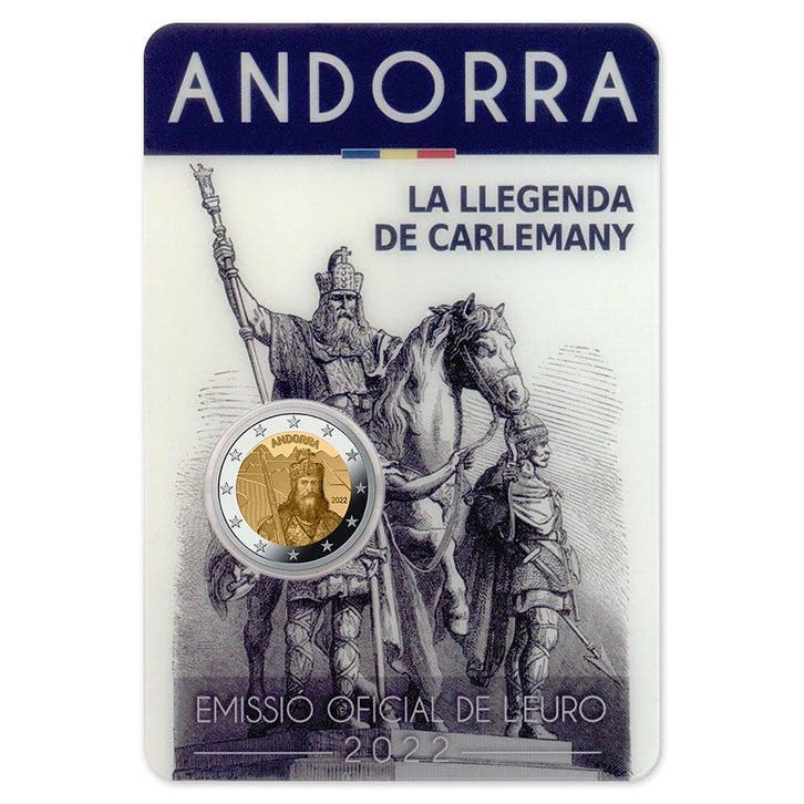 Andorra 2 Euro Karel de Grote 2022, Postzegels en Munten, Munten | Europa | Euromunten, Verzenden
