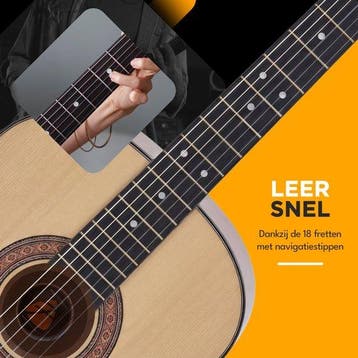 2dekans | Finesse Akoestische Gitaar - met Videocursus -, Ophalen of Verzenden, Zo goed als nieuw