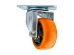 Zwenkwiel - 75mm - 100kg - Oranje, Ophalen of Verzenden, Nieuw