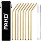 Fako Bijoux - RVS Rietjes - 8 Stuks - Gebogen - 21 cm - 2, Verzenden, Nieuw