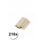 216 naturel ijsstokjes knutselhoutjes 11 x 1,1 cm  - Knuts.., Ophalen of Verzenden, Nieuw