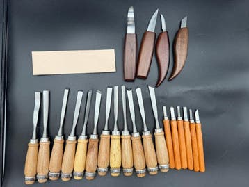 Werkgereedschap Vintage - Japanse houtsnijgereedschappen