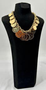 Franklin Mint - 14 gouden munt Caribische halsketting – 24K