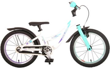 Volare Glamour Kinderfiets - Meisjes - 16 inch - Wit/Mint Gr, Ophalen of Verzenden, Nieuw, 16 tot 20 inch, Overige merken