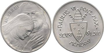 500 Lire 1975 Italien-kirchenstaat Paul Vi, 1963-1978, Verzenden