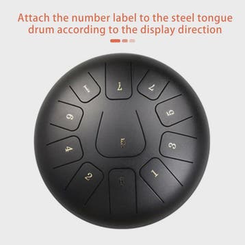 10 Inch Steel Tongue Drum met 11 Tonen - Inclusief Mallet, V, Verzenden, Nieuw