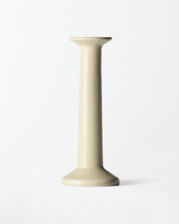 HEMA Kandelaar 8x20cm Zwier keramiek wit, Verzenden, Nieuw, Wit