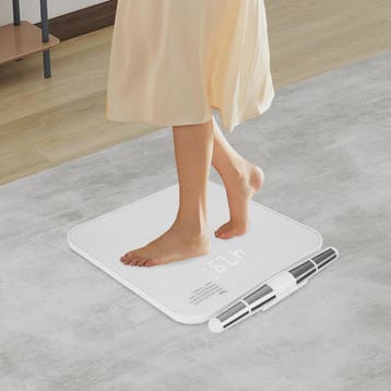 8 Elektroden Smart Personenweegschaal Wit - Bluetooth Body C, Boeken, Gezondheid, Dieet en Voeding, Verzenden, Nieuw