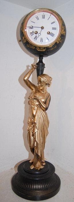 Pendule - Legering - 1850-1900, Antiek en Kunst, Antiek | Klokken