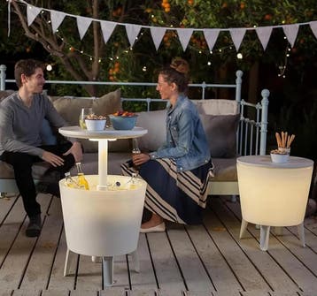 Keter Illuminated Cool Bar, wit, met ledverlichting, cock..., Verzenden, Nieuw