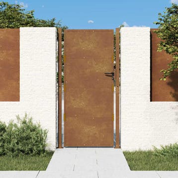 vidaXL Poort 100x200 cm cortenstaal, Verzenden, Nieuw