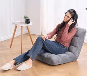 Opvouwbare vloerstoel met 14 standen rugleuning comfort, Verzenden, Nieuw