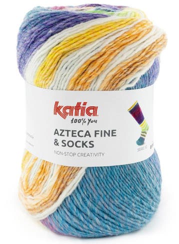 Katia Azteca Fine &amp; Socks - 55 Rainbow Light - Superwa, Ophalen of Verzenden, Nieuw