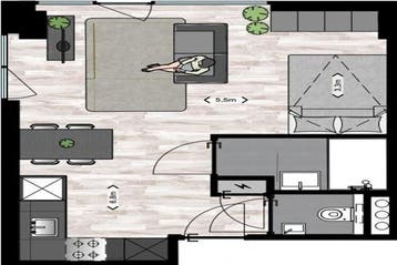 Studio Zwarteweg in Naarden, 20 tot 35 m², Overige regio's