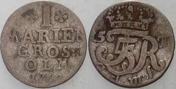 1 Mariengroschen 1762 Oldenburg Friedrich von Denmark 174..., Verzenden
