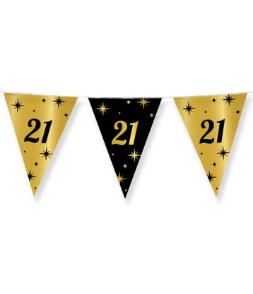 Classy Vlaggenlijn - 21 Jaar, Hobby en Vrije tijd, Verzenden, Nieuw, Feestartikel