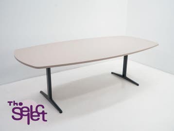 Vergadertafel - Deens ovaal in de kleur zand, Ophalen of Verzenden, Nieuw