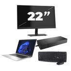 HP EliteBook 840 G9 -   i5-12e 8GB  - 256GB  + 1x 22 inch, Qwerty, Verzenden, 8 GB, Refurbished
