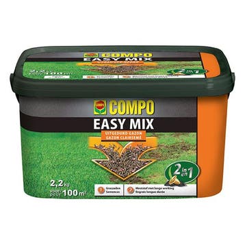 Graszaad herstel | Compo | 100 m² (2-in-1, Meststof, 2.2 kg), Tuin en Terras, Gras en Kunstgras, Verzenden, Nieuw