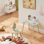 Kindertafelset Lallega met stoel mintgroen en naturel [en.ca, Kinderen en Baby's, Kinderkamer | Tafels en Stoelen, Verzenden, Nieuw