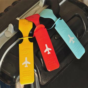 Set van 2 Draagbare Bagagelabels - Stevige Kleuren Kofferhan, Verzenden, Nieuw