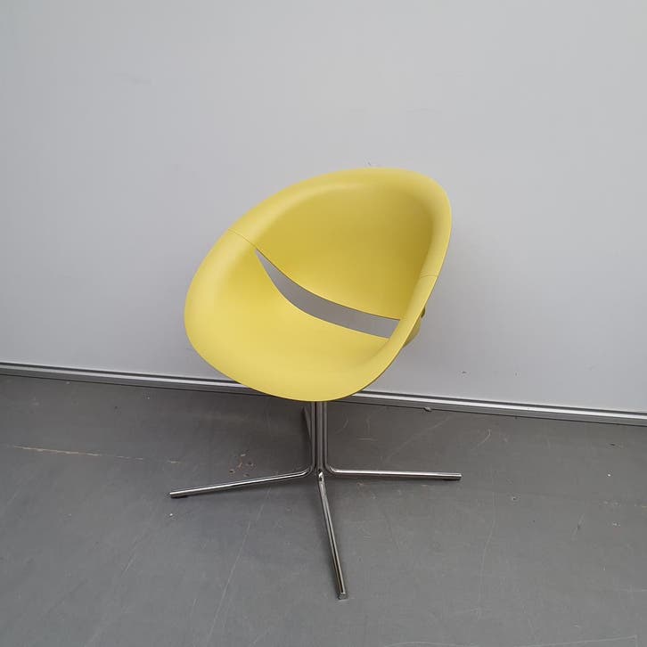 Design stoel Marco Maran So Happy - geel, Huis en Inrichting, Stoelen, Ophalen of Verzenden