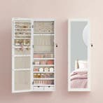 Sieradenkast met Spiegel – Wand- of Deurmontage met Slot, Verzenden, Nieuw