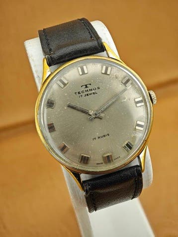 Technos - 17 Jewels Swiss Made – Manual Wind - Zonder, Nieuw