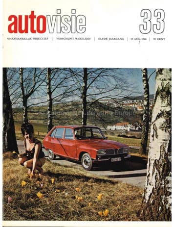 1966 AUTOVISIE MAGAZINE 33 NEDERLANDS, Nieuw, Author