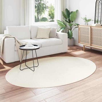 vidaXL Tapijt HUARTE Crèmekleurig 140 x 200 cm 100%, Verzenden, Nieuw, Crème
