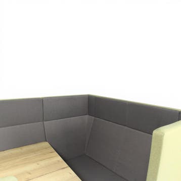 Bejot Voo Voo Box 922, dubbele 2-zitter, groen-grijs, Overige plaatsen, Ophalen of Verzenden, Gebruikt, Tafel
