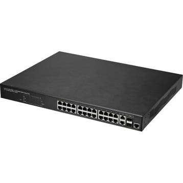 Renkforce RF-MSW-620 Netwerkswitch – 24 PoE-poorten + 2 SFP/, Computers en Software, Netwerk switches, Ophalen of Verzenden, Nieuw