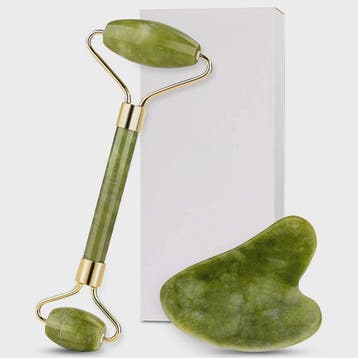 Jade Roller & Gua Sha Set: Dubbelzijdige Gezichtsroller voor, Verzenden, Nieuw