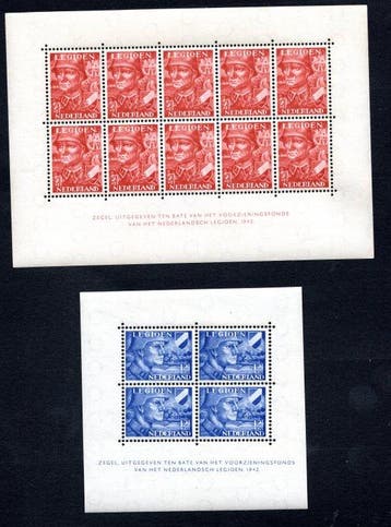 Nederland 1942 - Legioenvellen - Gratis verzending, Gestempeld