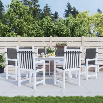 vidaXL Tuinstoelkussens 6 st oxford stof antracietkleurig, Verzenden, Nieuw